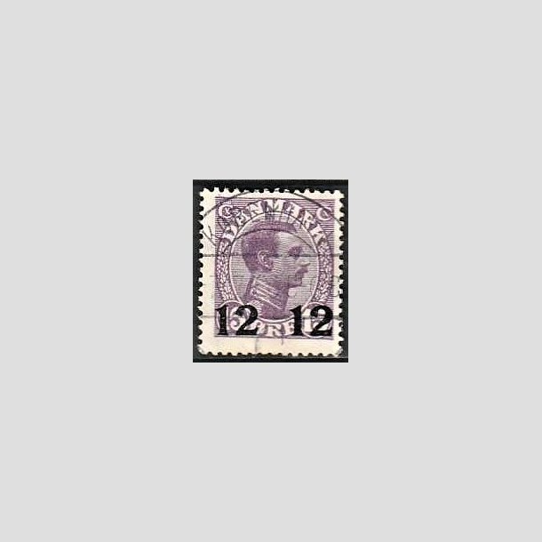 FRIMRKER DANMARK | 1926 - AFA 159 - 12 12/15 re violet Chr. X provisorier - Lux Stemplet Kbenhavn