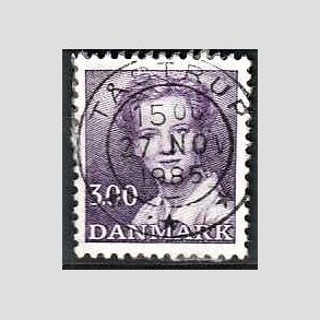 FRIMRKER DANMARK | 1983 - AFA 775 - Dronning Margrethe - 3,00 Kr. violet - Pragt Stemplet Tstrup