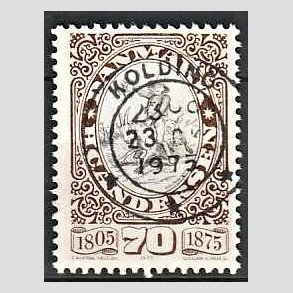 FRIM�RKER DANMARK | 1975 - AFA 594 - H.C Andersen - 70 �re brun/gr� - Pragt Stemplet Kolding