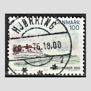 FRIM�RKER DANMARK | 1975 - AFA 599 - S�nderjylland - 100 �re flerfarvet - Pragt Stemplet Hj�rring