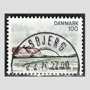 FRIM�RKER DANMARK | 1975 - AFA 599 - S�nderjylland - 100 �re flerfarvet - Pragt Stemplet Esbjerg