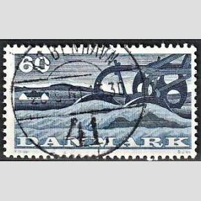 FRIM�RKER DANMARK | 1960 - AFA 383 - Landbrugsmotiver - 60 �re bl� - Pragt Stemplet K�benhavn