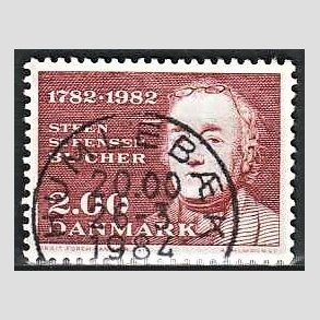 FRIM�RKER DANMARK | 1982 - AFA 759 - Steen Steensen Blicher - 2,00 Kr. r�d - Lux Stemplet Humleb�k