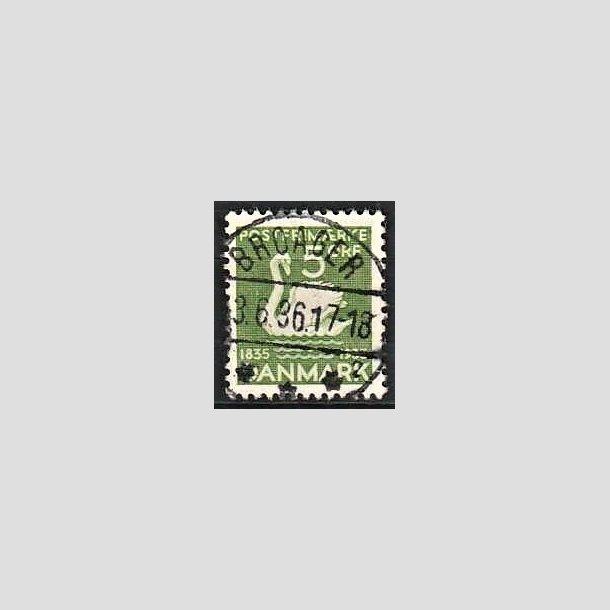 FRIMRKER DANMARK | 1935 - AFA 223 - H. C. Andersen 5 re grn - Lux Stemplet Broager