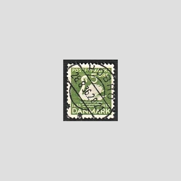 FRIMRKER DANMARK | 1935 - AFA 223 - H. C. Andersen 5 re grn - Lux Stemplet Hobro