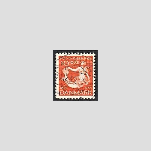 FRIMRKER DANMARK | 1935 - AFA 225 - H. C. Andersen 10 re orange - Lux Stemplet Agerskov 