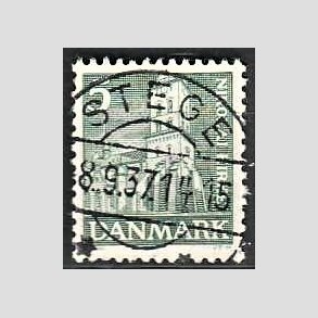 FRIM�RKER DANMARK | 1936 - AFA 229 - Reformationen 5 �re gr�n - Lux Stemplet Stege