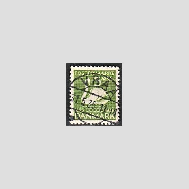 FRIMRKER DANMARK | 1935 - AFA 223 - H. C. Andersen 5 re grn - Lux Stemplet Vraa