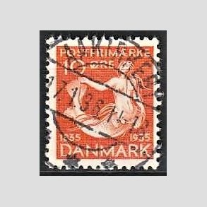 FRIM�RKER DANMARK | 1935 - AFA 225 - H. C. Andersen 10 �re orange - Lux Stemplet Aakirkeby