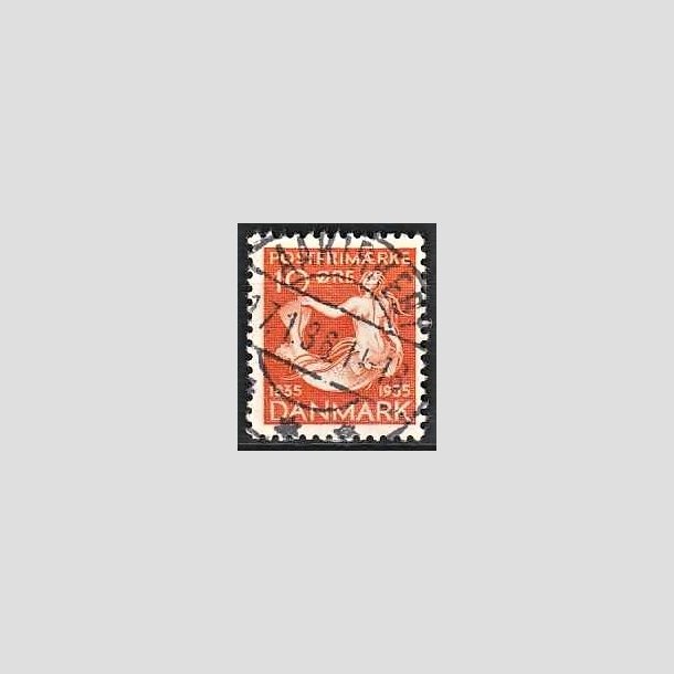 FRIMRKER DANMARK | 1935 - AFA 225 - H. C. Andersen 10 re orange - Lux Stemplet Aakirkeby
