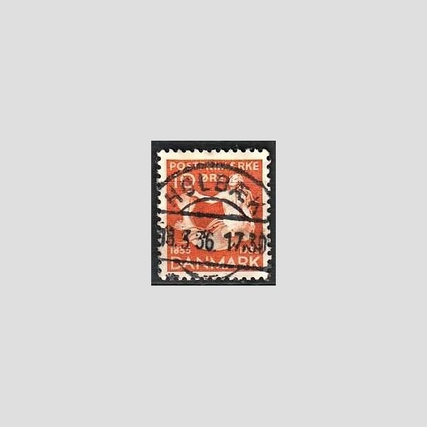 FRIMRKER DANMARK | 1935 - AFA 225 - H. C. Andersen 10 re orange - Lux Stemplet Holbk