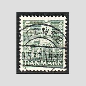 FRIM�RKER DANMARK | 1936 - AFA 229 - Reformationen 5 �re gr�n - Lux Stemplet Odense