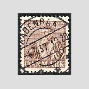 FRIM�RKER DANMARK | 1936 - AFA 231 - Reformationen 10 �re brun - Lux Stemplet Aabenraa