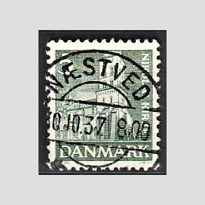 FRIM�RKER DANMARK | 1936 - AFA 229 - Reformationen 5 �re gr�n - Lux Stemplet N�stved