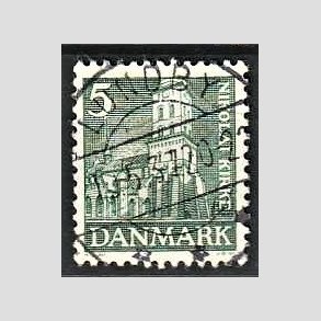 FRIM�RKER DANMARK | 1936 - AFA 229 - Reformationen 5 �re gr�n - Lux Stemplet Lundby