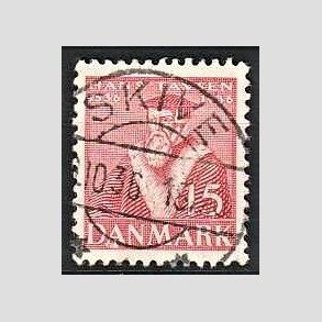 FRIM�RKER DANMARK | 1936 - AFA 232 - Reformationen 15 �re r�d - Lux Stemplet Skive