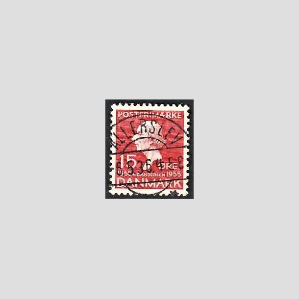 FRIMRKER DANMARK | 1935 - AFA 226 - H. C. Andersen 15 re rd - Lux Stemplet Allerslev