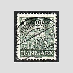 FRIM�RKER DANMARK | 1936 - AFA 229 - Reformationen 5 �re gr�n - Lux Stemplet Vordingborg