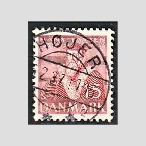 FRIM�RKER DANMARK | 1936 - AFA 232 - Reformationen 15 �re r�d - Lux Stemplet H�jer