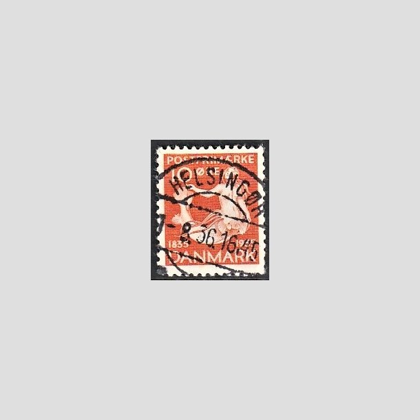 FRIMRKER DANMARK | 1935 - AFA 225 - H. C. Andersen 10 re orange - Lux Stemplet Helsingr