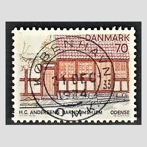 FRIM�RKER DANMARK | 1974 - AFA 568 - Fyn - 70 �re flerfarvet - Pragt Stemplet K�benhavn