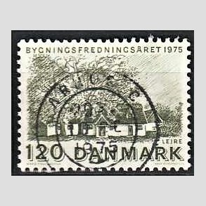 FRIM�RKER DANMARK | 1975 - AFA 592 - Bygningsfredning - 120 �re gr�n - Pragt Stemplet �rhus C