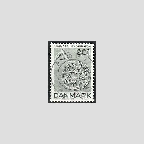 FRIMRKER DANMARK | 1979 - AFA 685 - Vikingetiden - 2 Kr. grnbl - Pragt Stemplet Rdby