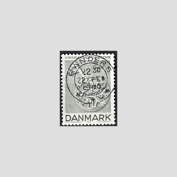 FRIMRKER DANMARK | 1979 - AFA 685 - Vikingetiden - 2 Kr. grnbl - Pragt Stemplet Randers