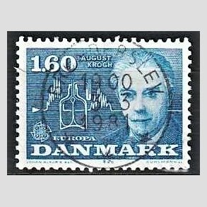FRIM�RKER DANMARK | 1980 - AFA 696 - Europam�rker - 1,60 Kr. bl� - Pragt Stemplet Br�nderslev
