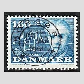 FRIM�RKER DANMARK | 1980 - AFA 696 - Europam�rker - 1,60 Kr. bl� - Pragt Stemplet Kors�r