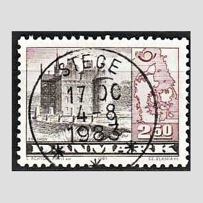 FRIM�RKER DANMARK | 1983 - AFA 769 - F�llesnordisk udgave - 2,50 Kr. r�d/brun - Pragt Stemplet Stege