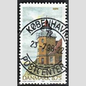 FRIM�RKER DANMARK | 1996 - AFA 1127 - Danske fyrt�rne - 8,75 Kr. flerfarvet - Pragt Stemplet