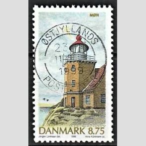 FRIM�RKER DANMARK | 1996 - AFA 1127 - Danske fyrt�rne - 8,75 Kr. flerfarvet - Pragt Stemplet