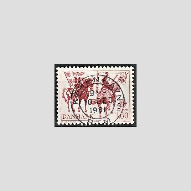 FRIMRKER DANMARK | 1981 - AFA 727 - Folklore - 1,60 Kr. rd - Pragt Stemplet Tranebjerg Kbenhavn