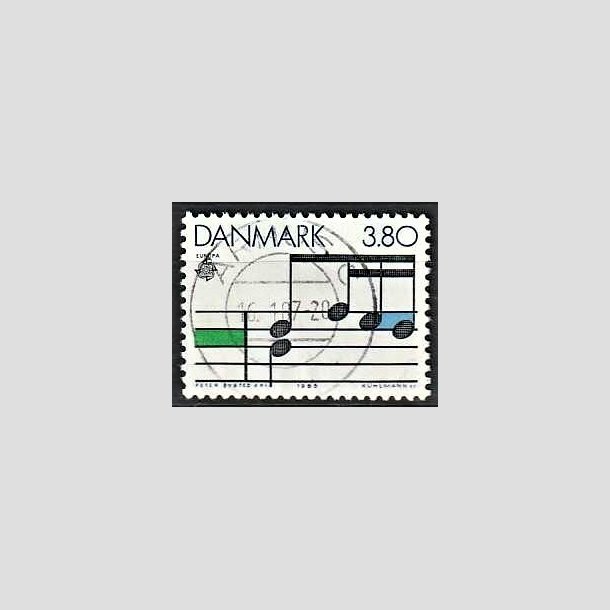 FRIMRKER DANMARK | 1985 - AFA 830 - Europamrker "Musik" - 3,80 Kr. flerfarvet - Pragt Stemplet rhus C