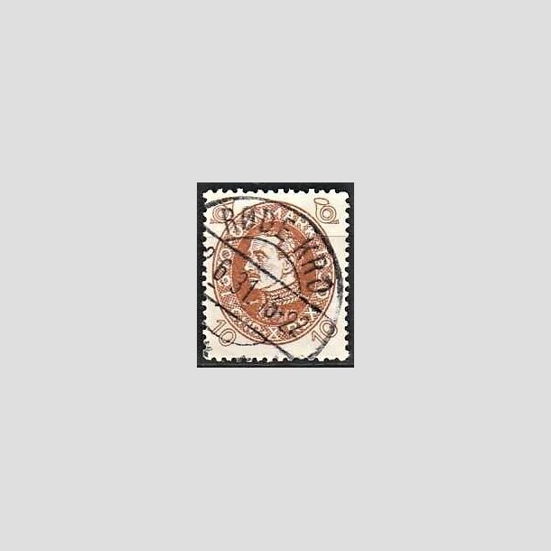 FRIMRKER DANMARK | 1930 - AFA 189 - Chr. X 60 r 10 re brun - Lux Stemplet Rde Kro