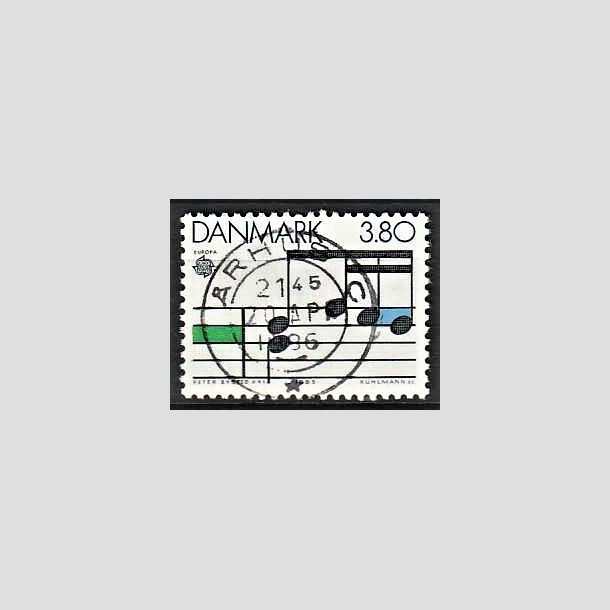 FRIMRKER DANMARK | 1985 - AFA 830 - Europamrker "Musik" - 3,80 Kr. flerfarvet - Pragt Stemplet rhus C