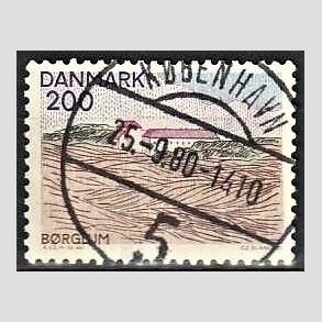 FRIM�RKER DANMARK | 1980 - AFA 702 - Nord for Limfjorden - 200 �re flerfarvet - Pragt Stemplet K�benhavn