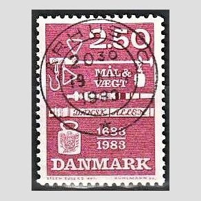 FRIM�RKER DANMARK | 1983 - AFA 780 - M�ling og vejning - 2,50 Kr. r�d - Pragt Stemplet �rhus C