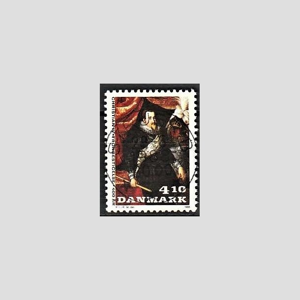 FRIMRKER DANMARK | 1988 - AFA 904 - Christian d. IV - 4,10 Kr. flerfarvet - Pragt Stemplet Struer B