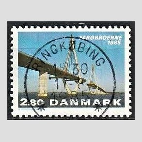 FRIM�RKER DANMARK | 1985 - AFA 833 - Far�broerne - 2,80 Kr. flerfarvet - Pragt Stemplet Ringk�bing