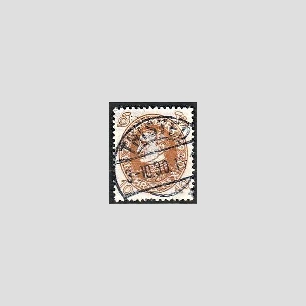 FRIMRKER DANMARK | 1930 - AFA 189 - Chr. X 60 r 10 re brun - Lux Stemplet Thisted