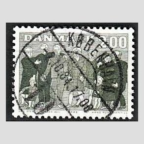 FRIM�RKER DANMARK | 1983 - AFA 785 - �ldre i samfundet - 2,00 Kr. gr�gr�n - Lux Stemplet K�benhavn