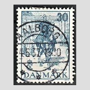 FRIM�RKER DANMARK | 1937 - AFA 242 - Chr. X 25 �re jubil�um 30 �re bl� - Lux Stemplet Aalborg
