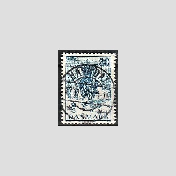 FRIMRKER DANMARK | 1937 - AFA 242 - Chr. X 25 re jubilum 30 re bl - Lux Stemplet Havndal