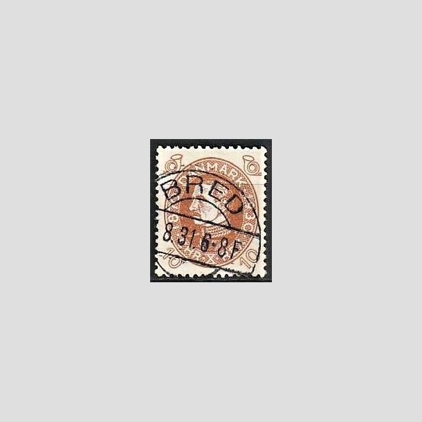 FRIMRKER DANMARK | 1930 - AFA 189 - Chr. X 60 r 10 re brun - Lux Stemplet Bred