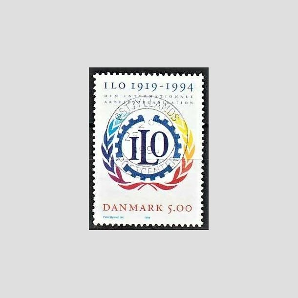 FRIMRKER DANMARK | 1994 - AFA 1075 - ILO 75 r - 5,00 Kr. flerfarvet - Pragt Stemplet