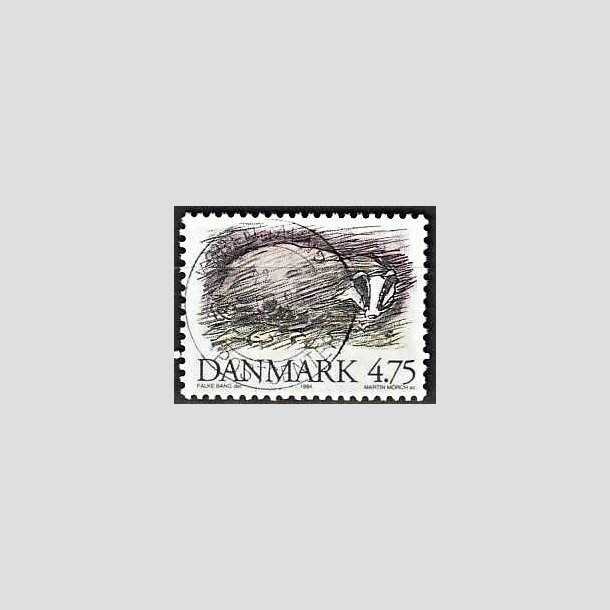 FRIMRKER DANMARK | 1994 - AFA 1077 - Truede danske dyr - 4,75 Kr. Grvling - Pragt Stemplet