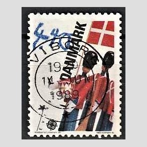 FRIM�RKER DANMARK | 1989 - AFA 939 - Leget�j/Spil for b�rn - 4,40 Kr. flerfarvet - Lux Stemplet Viborg