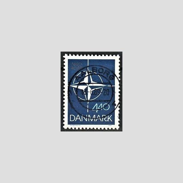 FRIMRKER DANMARK | 1989 - AFA 934 - Danmark i NATO 40 r. - 4,40 Kr. flerfarvet - Pragt Stemplet Aalborg